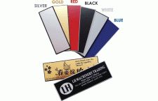 Laserable name tag material